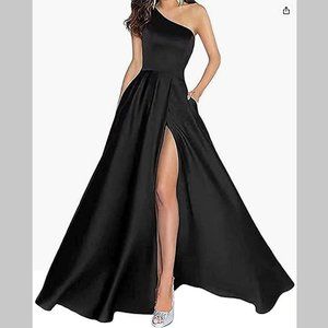 Black Satin Dress